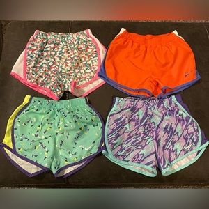 (4) Nike Girls Dri Fit Shorts
